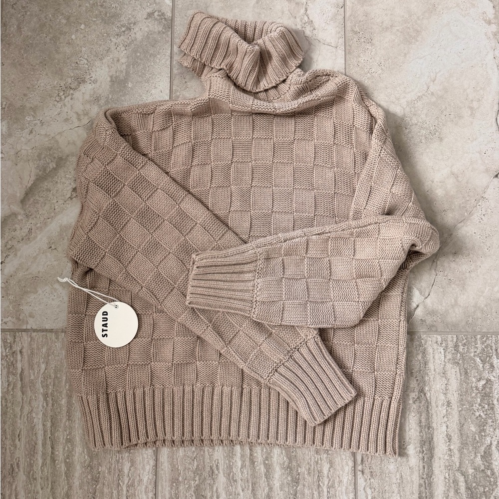 STAUD Rocket Beige Sweater